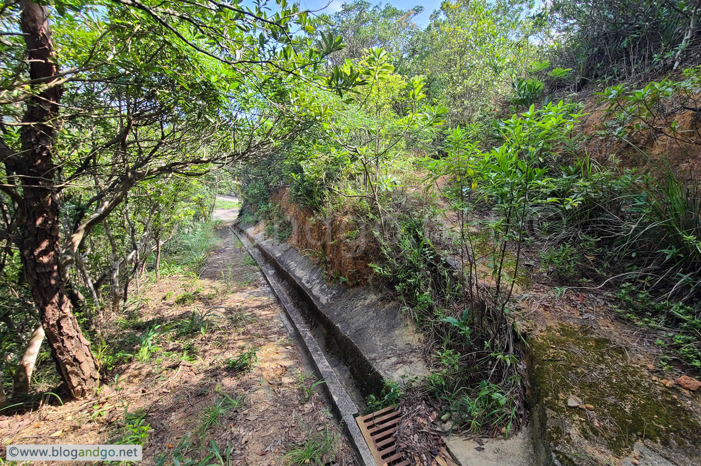 HK Trail 6 - Entrance to Gauge Basin Battery, Tai Tam